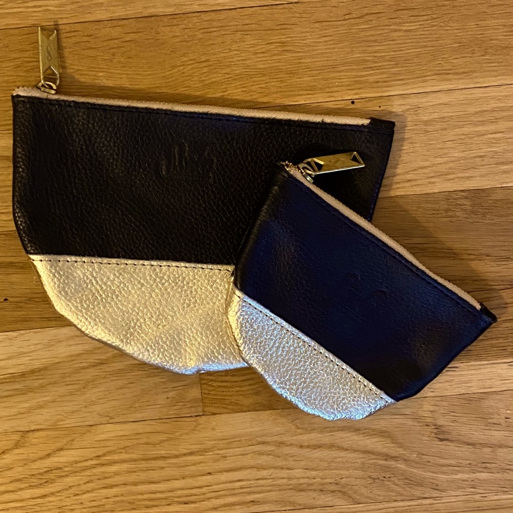 Sseko Medium and Small leather moon clutch